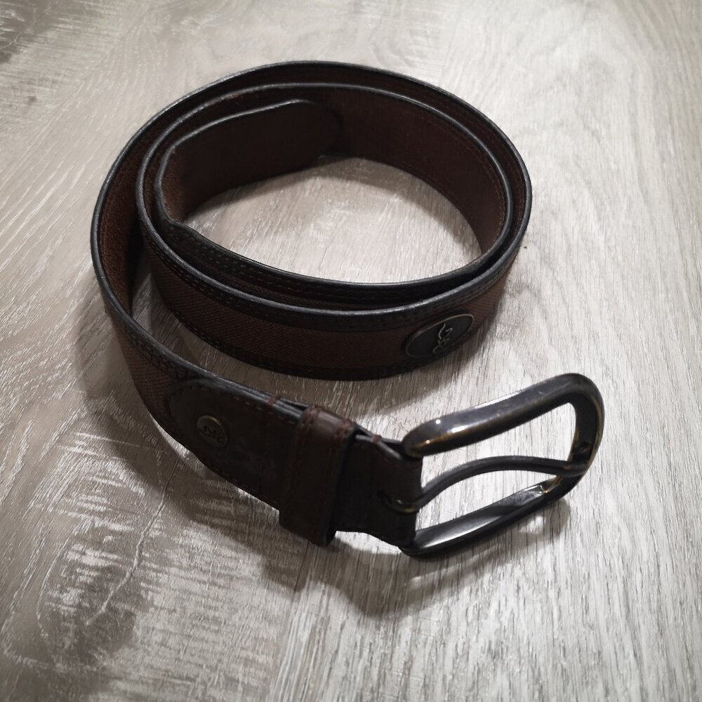 Browning Men's Size 40 Leather Dark Brown Belt with Brass Buckle